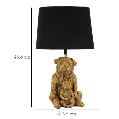 LAMPKA STOŁOWA DOG 26x43,8 cm